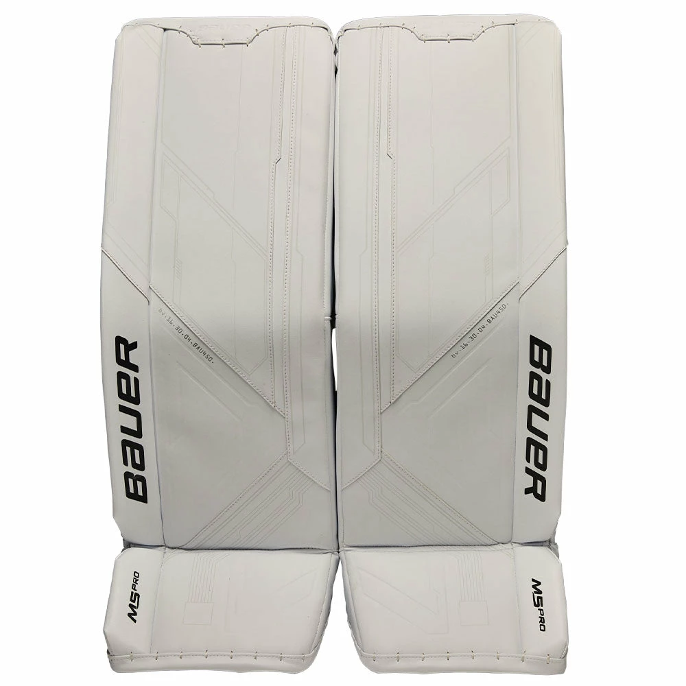 BAUER SUPREME M5PRO SENIOR GOALIE PADS - WHITE 3 BAUER SUPREME M5PRO SENIOR GOALIE PADS - WHITE