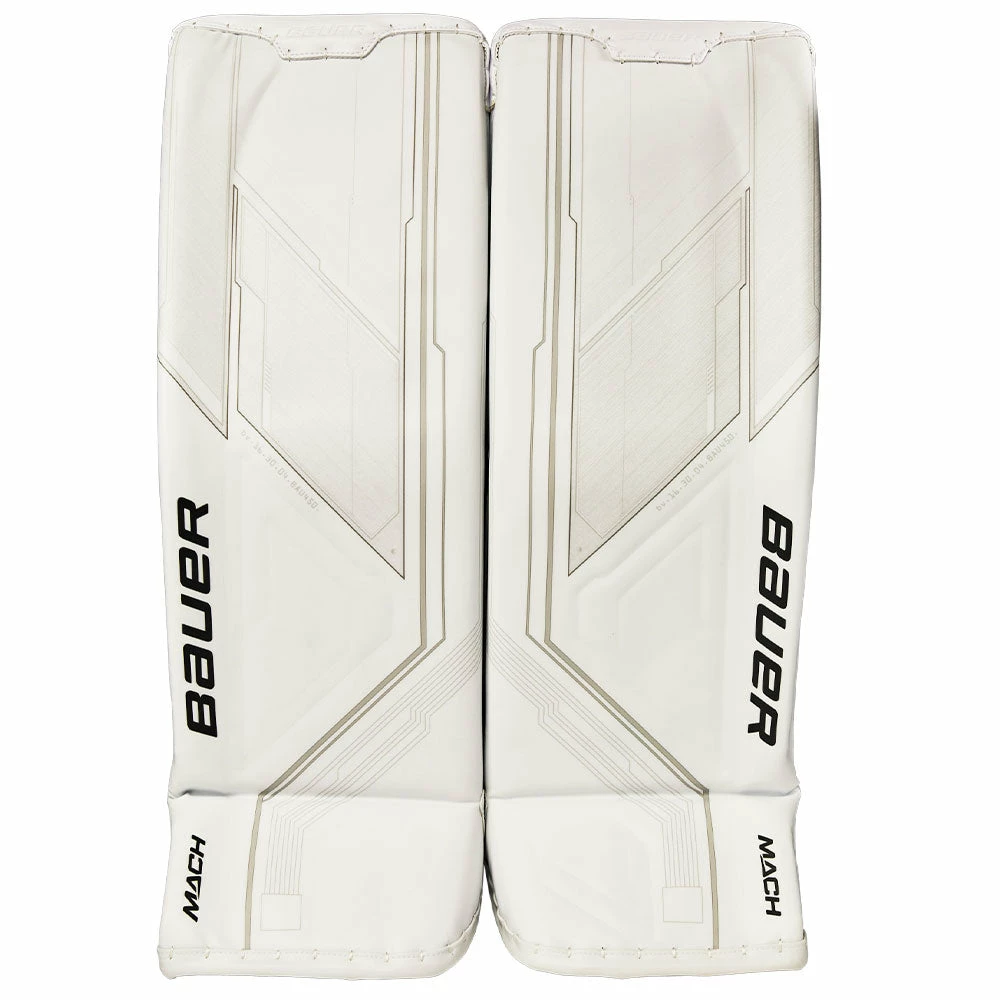 BAUER SUPREME MACH SENIOR GOALIE PADS - WHITE 3 BAUER SUPREME MACH SENIOR GOALIE PADS - WHITE