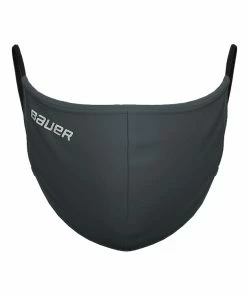 BAUER REVERSIBLE NON-MEDICAL FABRIC FACE MASK - CHARCOAL -Hockey Pants Sales Bauer Non Medical Fabric Face Mask Charcoal Front