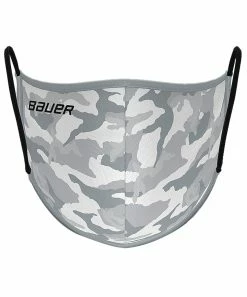 BAUER REVERSIBLE NON-MEDICAL FABRIC FACE MASK - GREY/CAMO -Hockey Pants Sales Bauer Non Medical Fabric Face Mask Grey Back