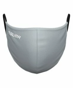BAUER REVERSIBLE NON-MEDICAL FABRIC FACE MASK - GREY/CAMO -Hockey Pants Sales Bauer Non Medical Fabric Face Mask Grey Front