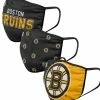FOCO BOSTON BRUINS ADULT NON-MEDICAL FACE MASKS - 3 PACK -Hockey Pants Sales Boston Bruins Fabric Face Masks 3 Pack