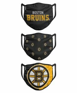 FOCO BOSTON BRUINS KIDS NON-MEDICAL FACE MASKS - 3 PACK
