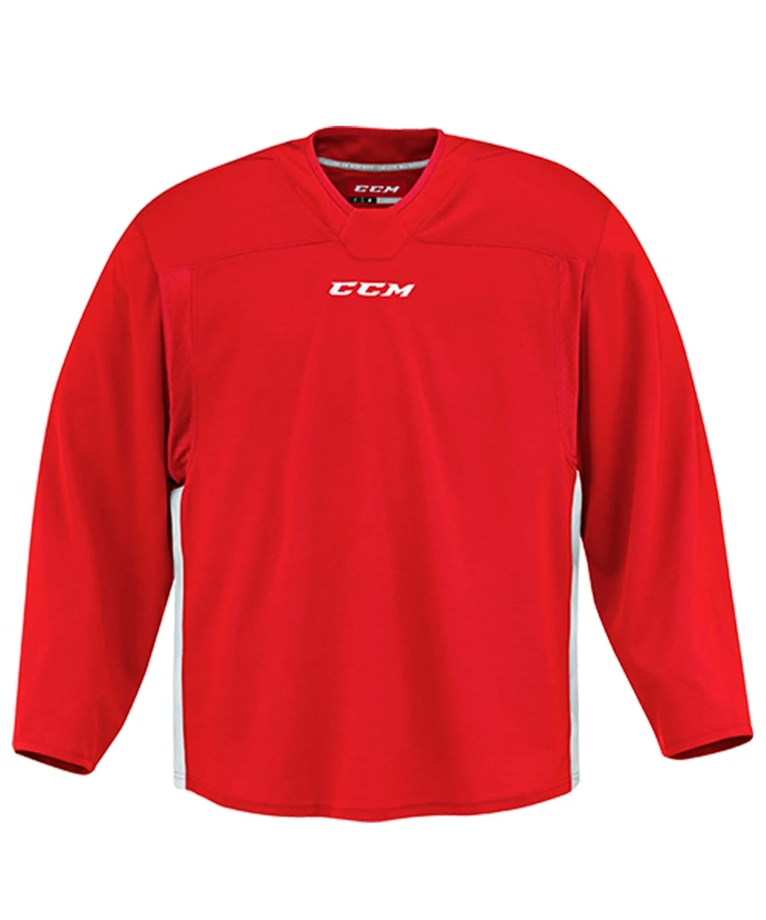 CCM 6000 MID SENIOR PRACTICE JERSEY - RED/WHITE 3 CCM 6000 MID SENIOR PRACTICE JERSEY - RED/WHITE