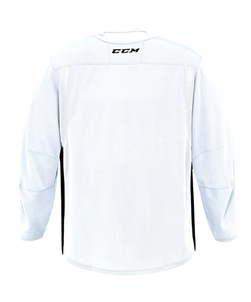 CCM 6000 MID JUNIOR PRACTICE JERSEY - WHITE/BLACK 4 CCM 6000 MID JUNIOR PRACTICE JERSEY - WHITE/BLACK - Image 2