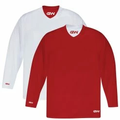 Gamewear GW7500 PROLITE SENIOR REVERSIBLE PRACTICE JERSEY -Hockey Pants Sales GW7500 PROLITE REVERSIBLE PRACTICE JERSEY RED WHITE