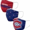 FOCO MONTREAL CANADIENS ADULT NON-MEDICAL FACE MASKS - 3 PACK -Hockey Pants Sales Montreal Canadiens Fabric Face Masks 3 Pack