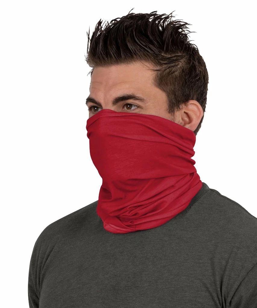 FOCO CALGARY FLAMES ADULT BIG LOGO GAITER SCARF 4 FOCO CALGARY FLAMES ADULT BIG LOGO GAITER SCARF - Image 2