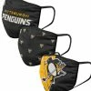 FOCO PITTSBURGH PENGUINS ADULT NON-MEDICAL FACE MASKS - 3 PACK