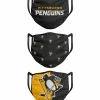 FOCO PITTSBURGH PENGUINS KIDS NON-MEDICAL FACE MASKS - 3 PACK -Hockey Pants Sales Pittsburgh Penguins Kids Fabric Face Masks 3 Pack