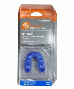SHOCK DOCTOR GEL MAX ADULT STRAPLESS MOUTHGUARD - BLUE