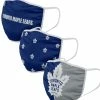 FOCO TORONTO MAPLE LEAFS ADULT NON-MEDICAL FACE MASKS - 3 PACK