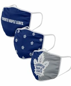 FOCO TORONTO MAPLE LEAFS ADULT NON-MEDICAL FACE MASKS - 3 PACK
