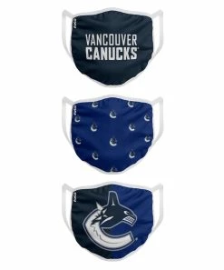 FOCO VANCOUVER CANUCKS KIDS NON-MEDICAL FACE MASKS - 3 PACK