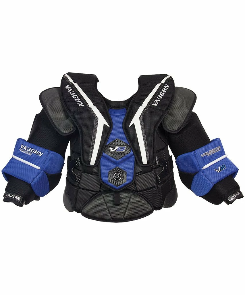 VAUGHN VELOCITY 9 PRO CARBON SENIOR GOALIE CHEST PROTECTOR 3 VAUGHN VELOCITY 9 PRO CARBON SENIOR GOALIE CHEST PROTECTOR