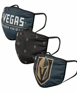 FOCO VEGAS GOLDEN KNIGHTS ADULT NON-MEDICAL FACE MASKS - 3 PACK