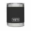 YETI RAMBLER 10OZ LOWBALL -Hockey Pants Sales YETI RAMBLER 10OZ LOWBALL YRAM10 black front
