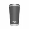YETI RAMBLER 20 OZ TUMBLER - CHARCOAL