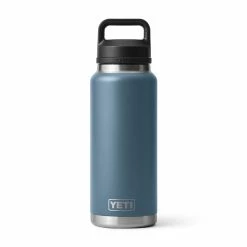 YETI RAMBLER 36 OZ BOTTLE CHUG NORDIC BLUE